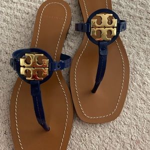 Tory Burch Mini Miller Leather Thong Sandal